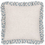 Lulah Block Printed Ruffle Cushion