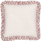 Lulah Block Printed Ruffle Cushion