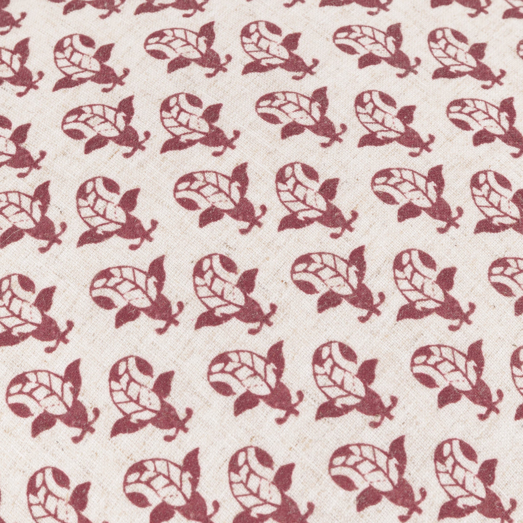 Lulah Block Printed Ruffle Cushion