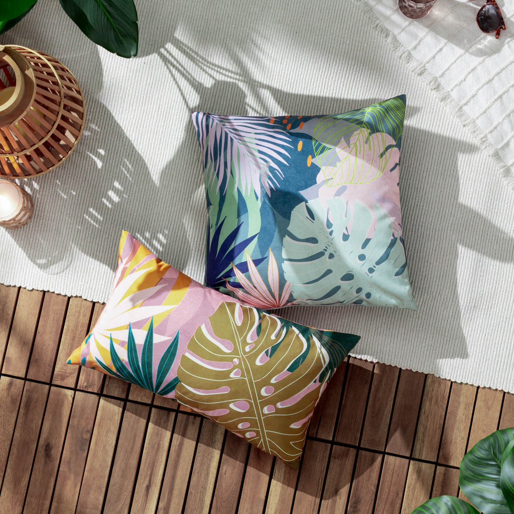 Leafy Rectangular Outdoor Cushion