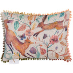 Leaping Into The Fauna Small Printed Cushion