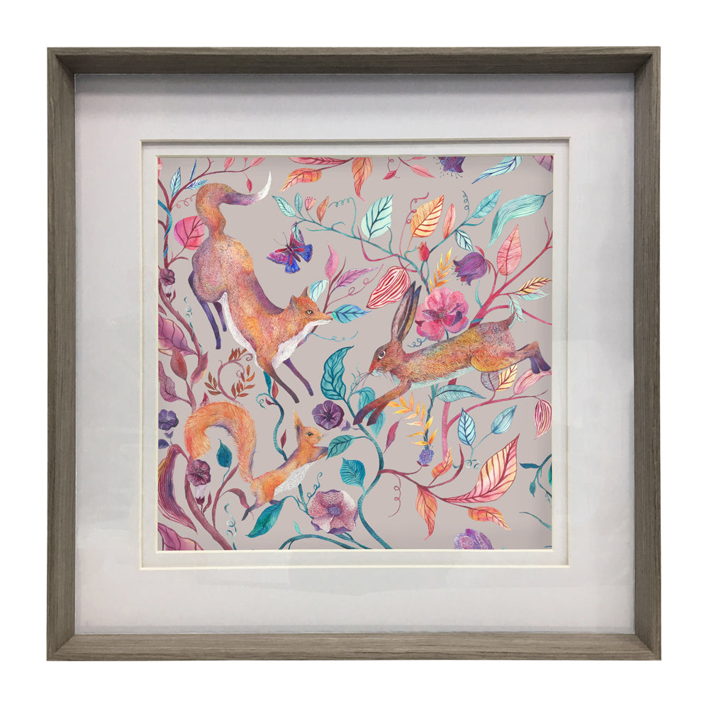 Leaping Into the Fauna Framed Print