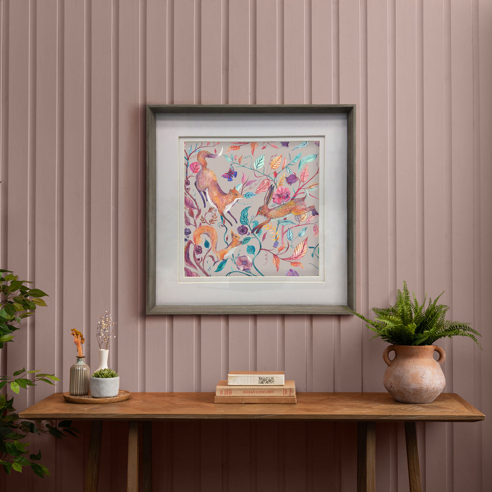 Leaping Into the Fauna Framed Print