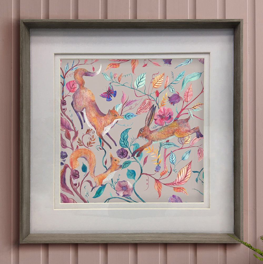 Leaping Into the Fauna Framed Print