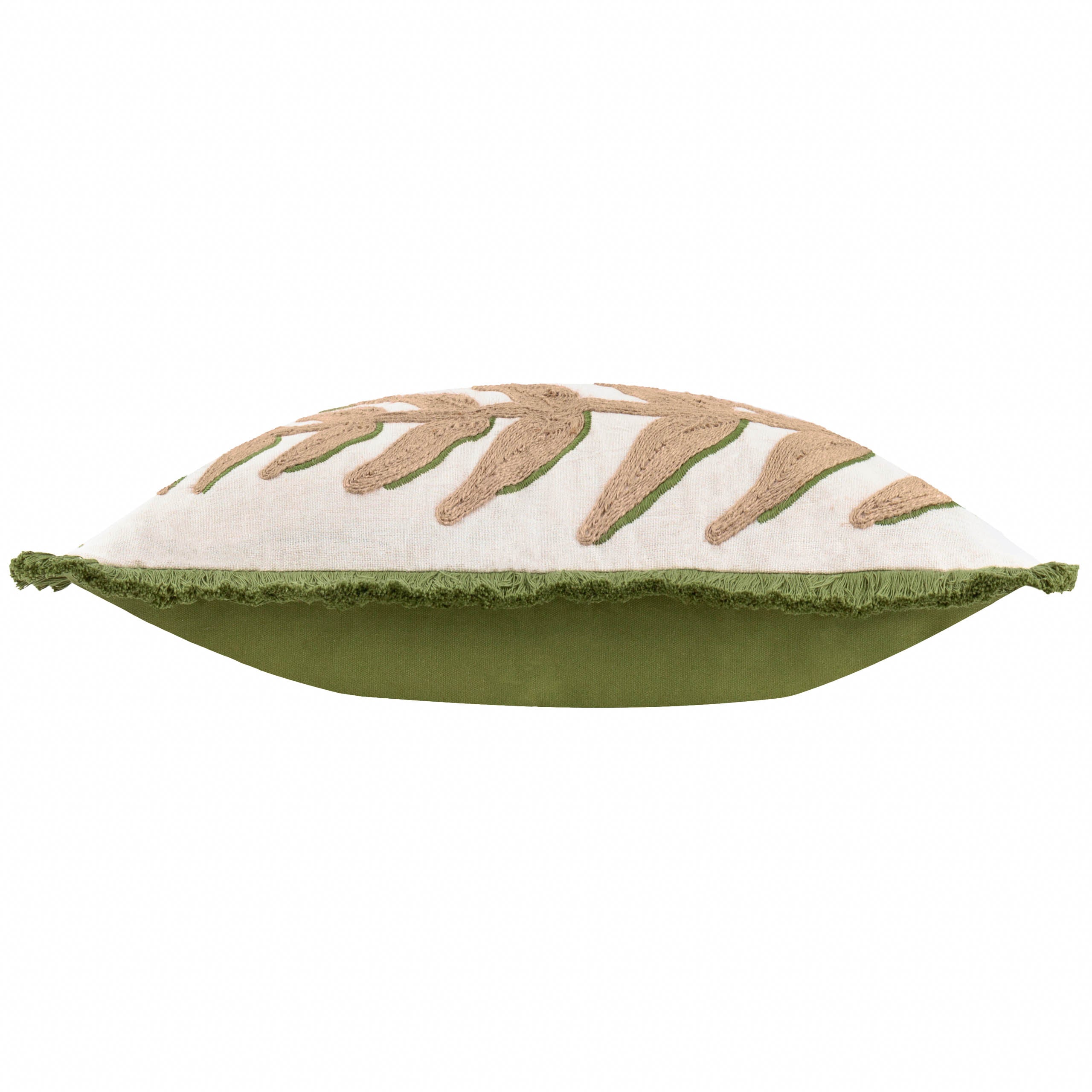 Leaves Embroidered Cushion