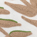 Leaves Embroidered Cushion