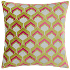 Ledbury Cushion Lime/Pink