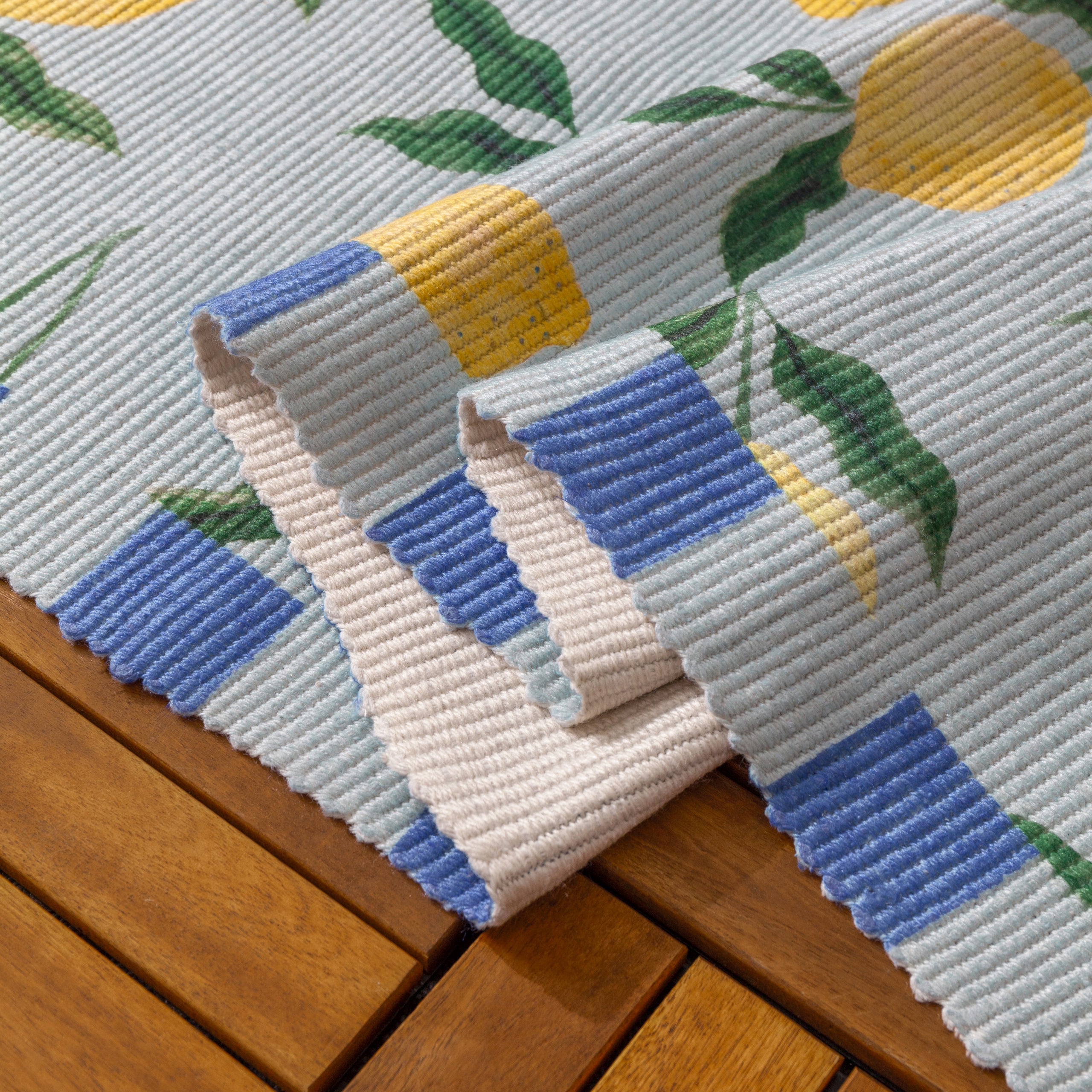 Lemons Printed Indoor/Outdoor Outdoor Rug