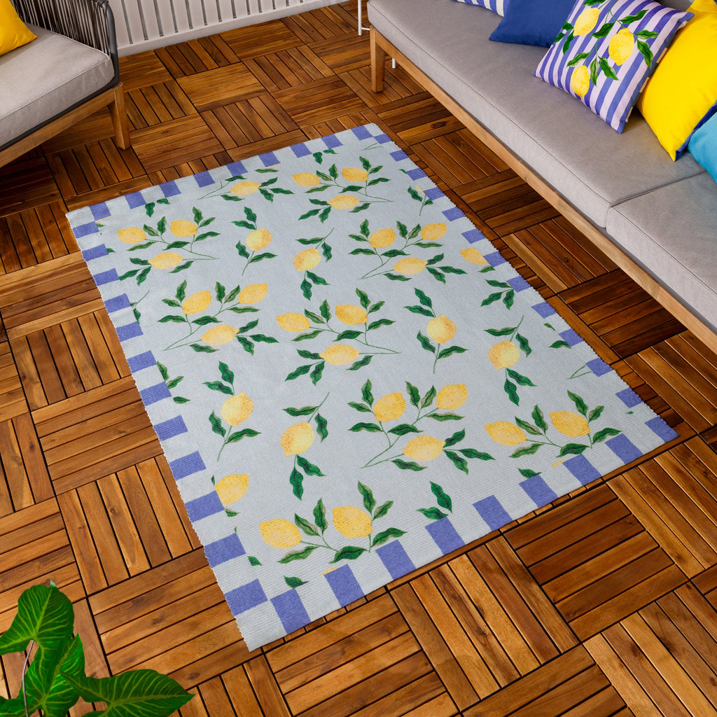 Lemons Printed Indoor/Outdoor Outdoor Rug