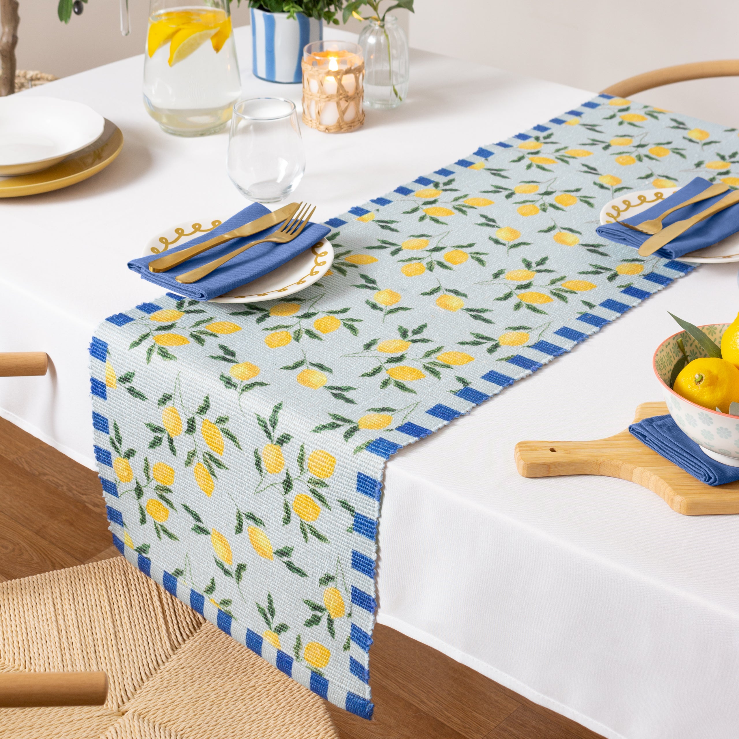 Lemons Indoor/Outdoor Table Runner