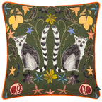 Lemurs Piped Cushion