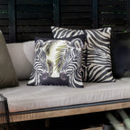 Leopardis Zebras Woven Outdoor Cushion