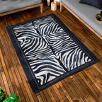 Leopardis Zebra Printed Indoor/Outdoor Outdoor Rug