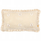 Les Fleurs Embroidered Ruffle Cushion