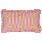Les Fruites Embroidered Ruffle Cushion