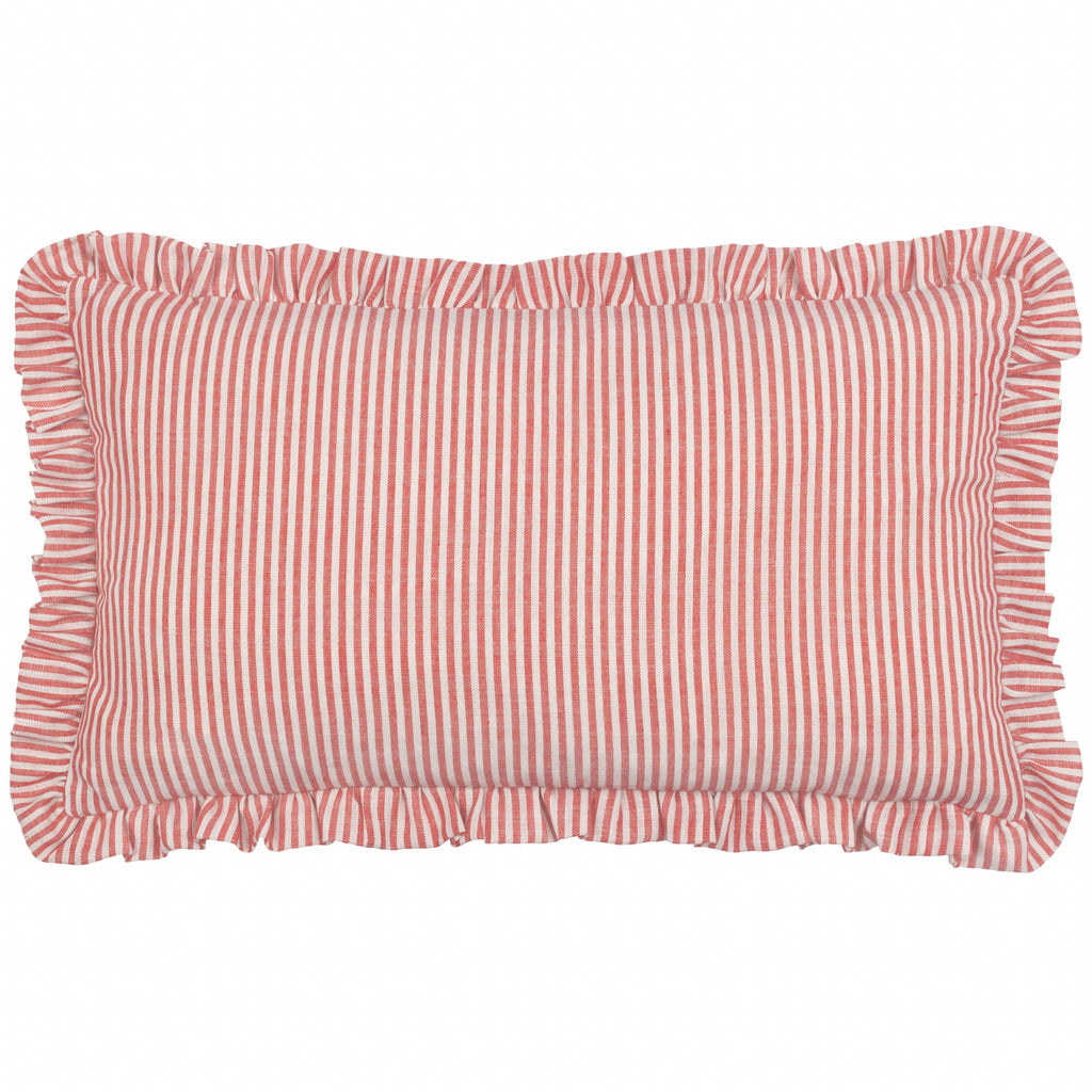 Les Fruites Embroidered Ruffle Cushion