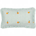 Les Fruites Embroidered Ruffle Cushion