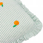 Les Fruites Embroidered Ruffle Cushion