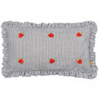 Les Fruites Embroidered Ruffle Cushion