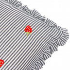 Les Fruites Embroidered Ruffle Cushion