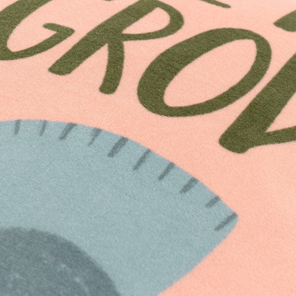 Let's Grow Piped Velvet Cushion