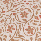 Linen Filigree Printed Ruffle Cushion