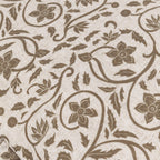 Linen Filigree Printed Ruffle Cushion