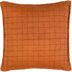 Linen Grid Check Cushion