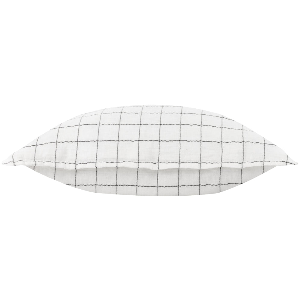 Linen Grid Check Cushion