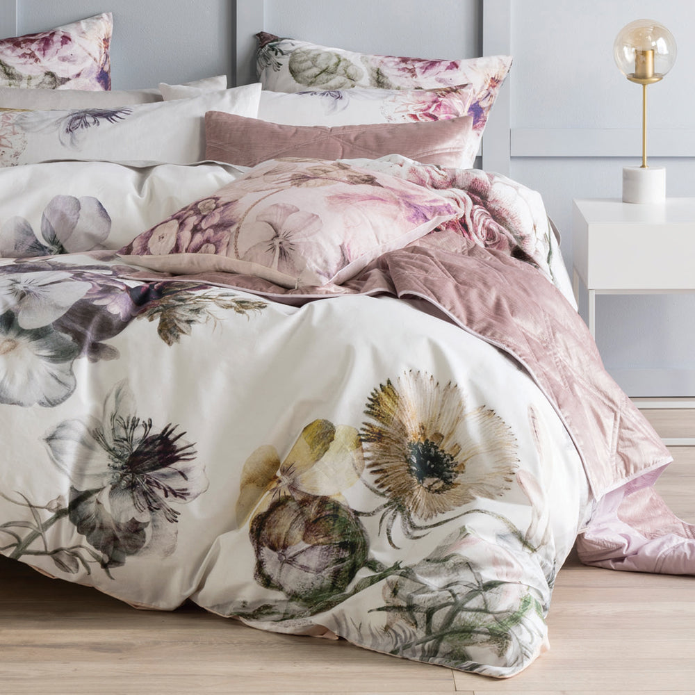Ellaria Botanical 100% Cotton Duvet Cover Set