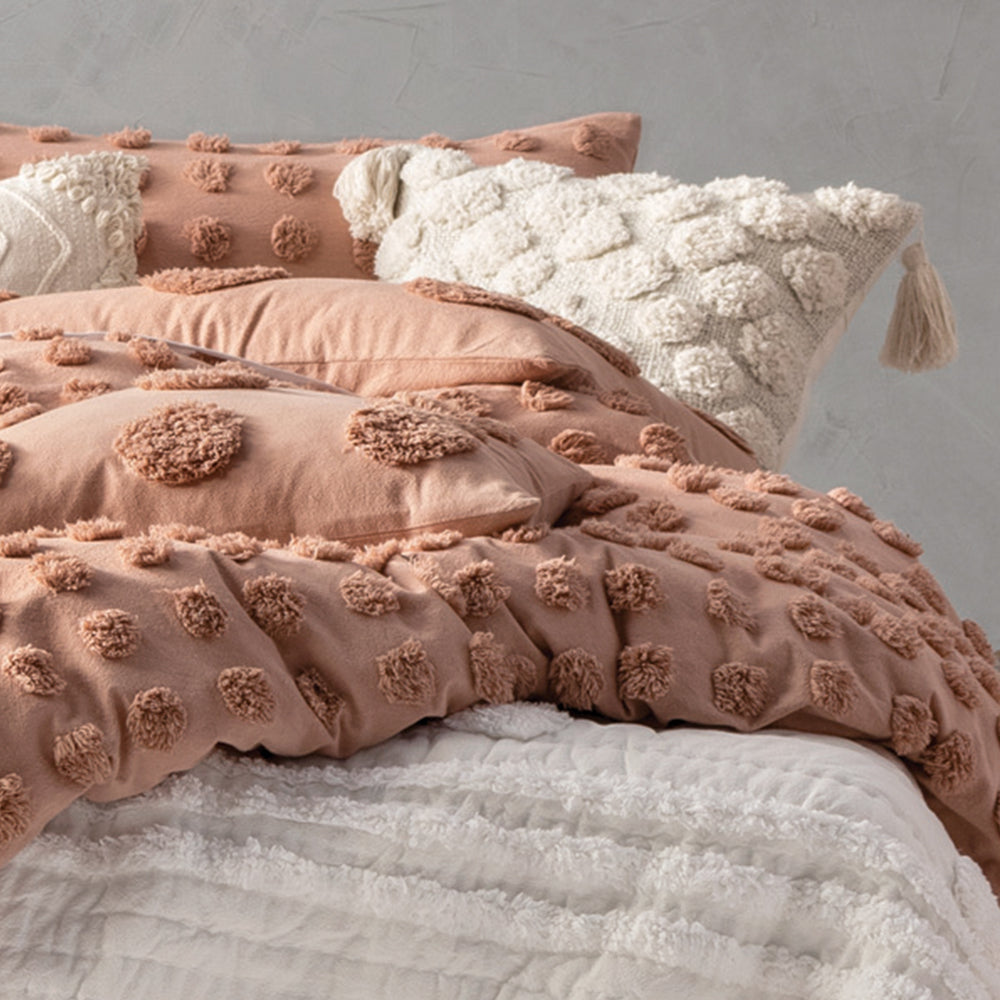 Haze Tufted 100% Cotton Duvet Cover Set