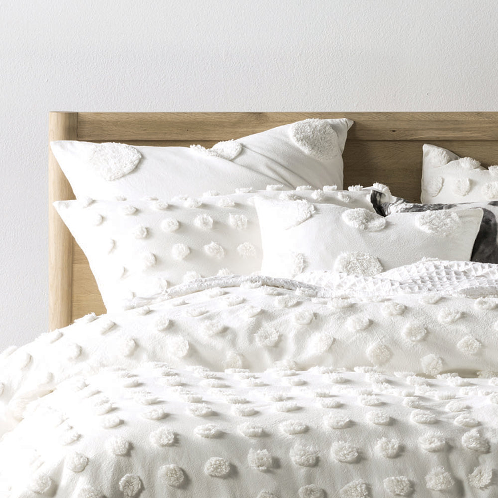 Haze Tufted 100% Cotton Duvet Cover Set