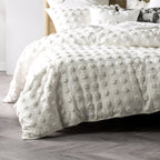 Haze Tufted 100% Cotton Duvet Cover Set