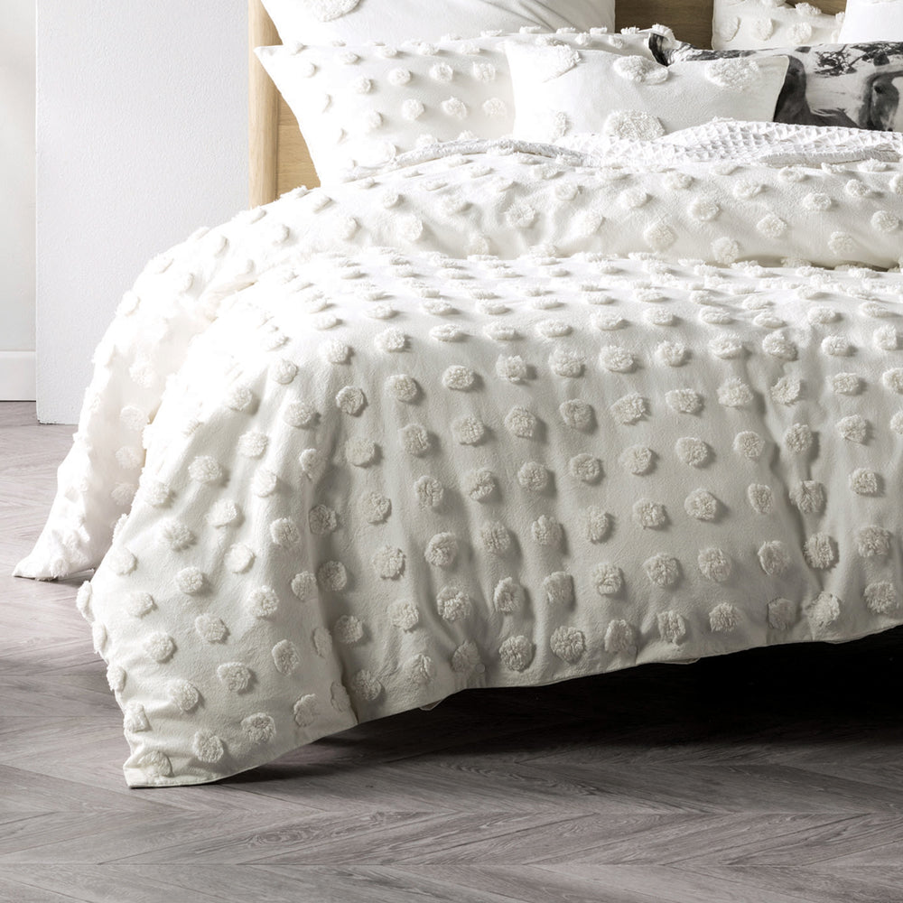 Haze Tufted 100% Cotton Duvet Cover Set