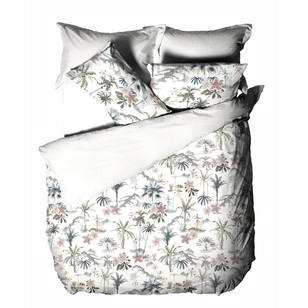 Luana Fringed 100% Cotton Duvet Cover Set