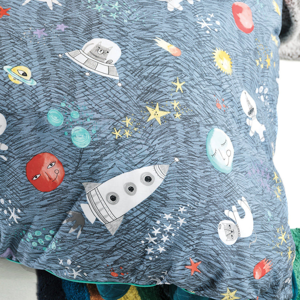 Space Race Kids 100% Cotton Duvet Cover Set