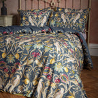 Songbird Traditional Floral Printed Piped Duvet Cover Set