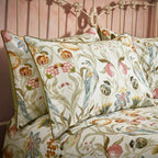 Songbird Traditional Floral Piped Pillowcase Pair
