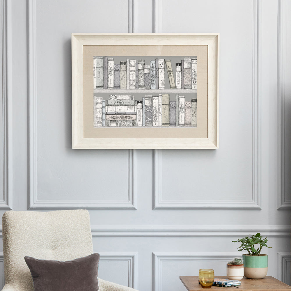 Library Books Framed Print