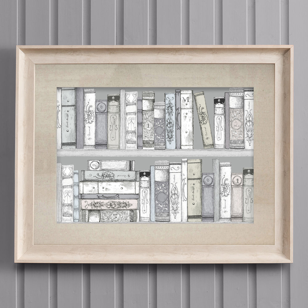 Library Books Framed Print