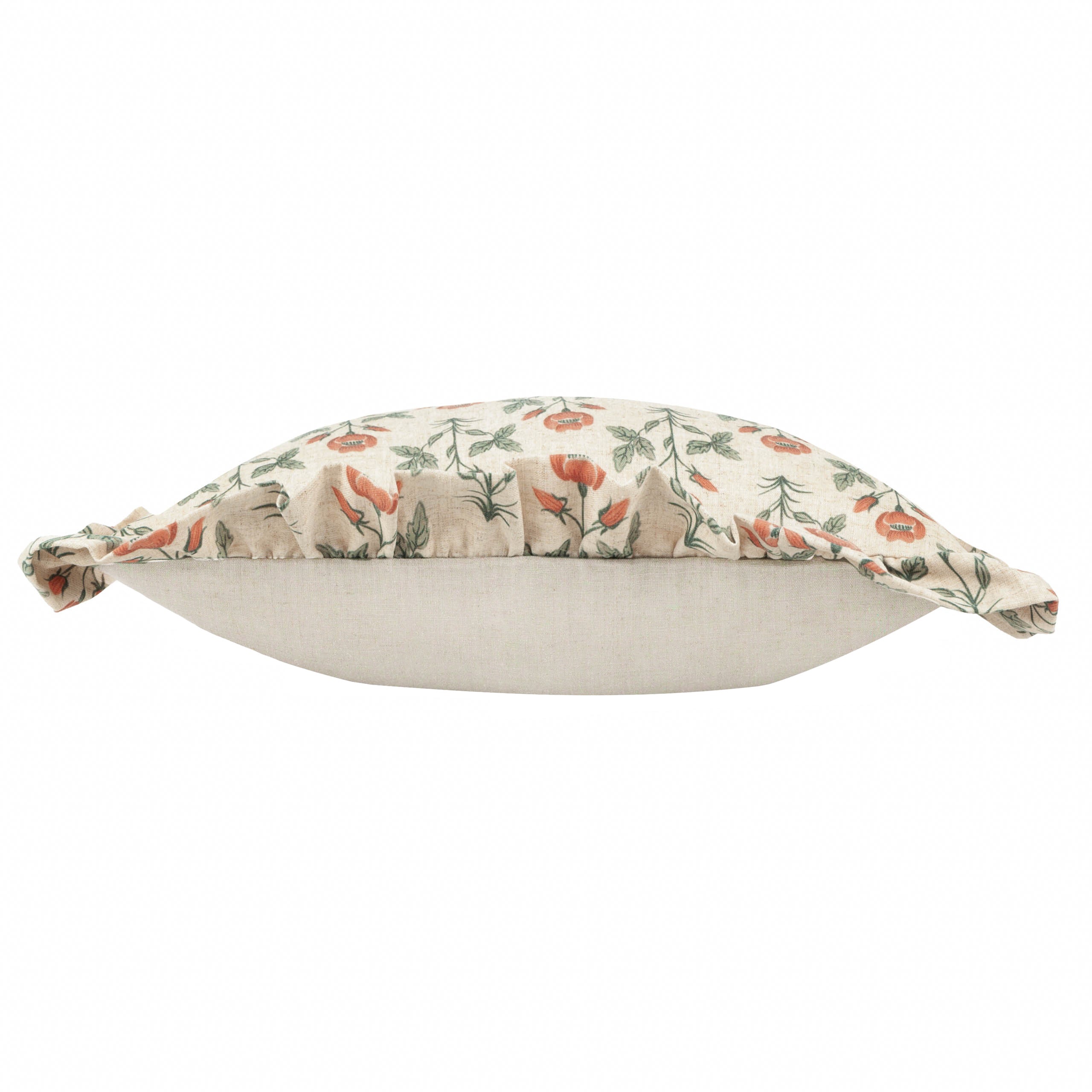 Linen Renee Printed Ruffle Cushion Multi