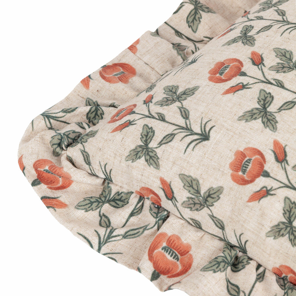 Linen Renee Printed Ruffle Cushion Multi