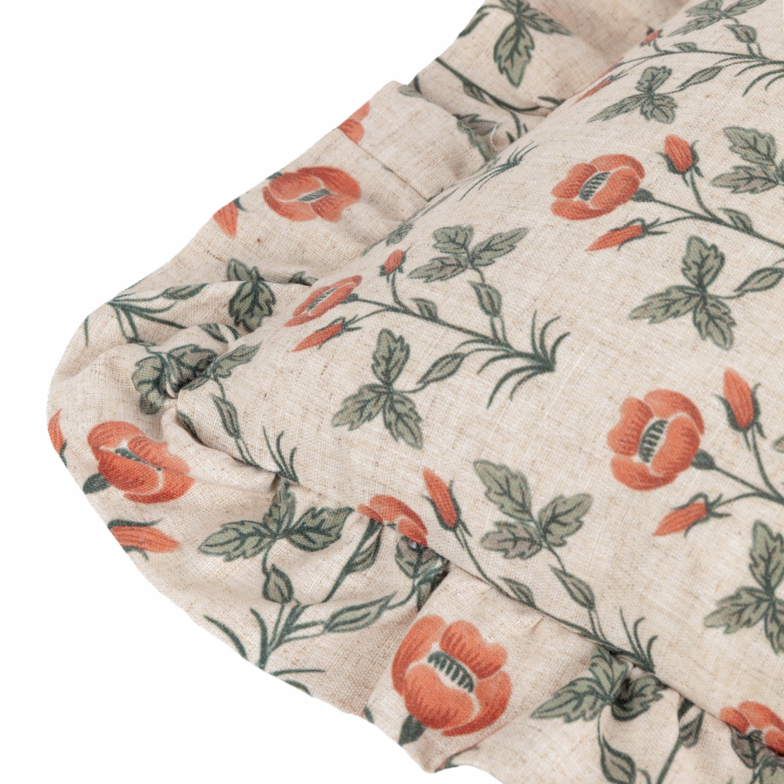 Linen Renee Printed Ruffle Cushion Multi