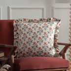 Linen Renee Printed Ruffle Cushion Multi