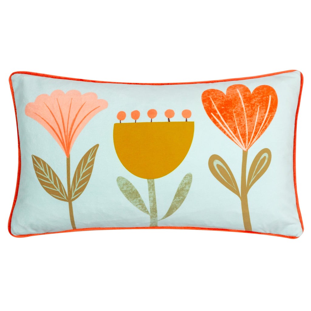 Little Nature Piped Velvet Cushion