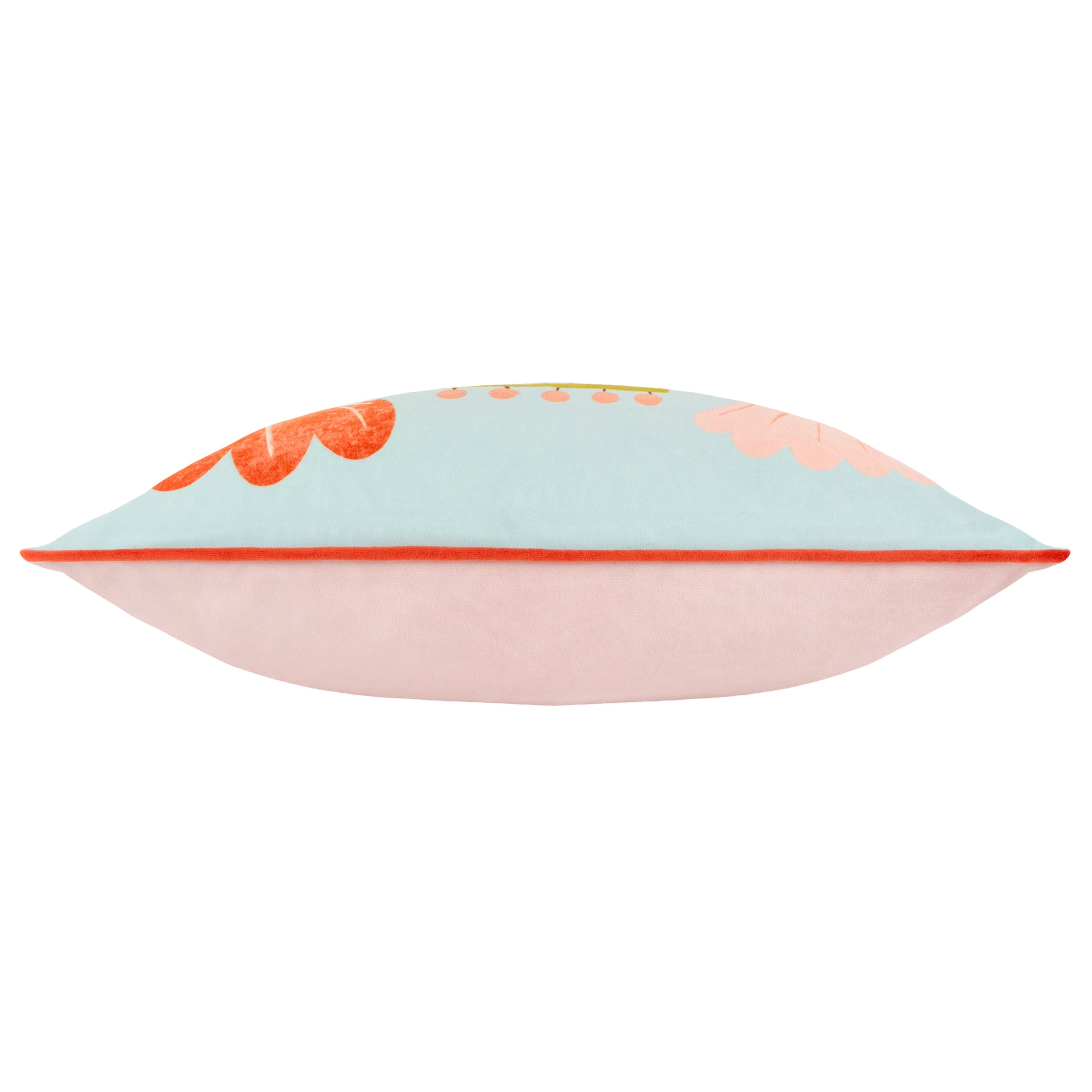 Little Nature Piped Velvet Cushion