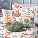 Little Nature Piped Velvet Cushion