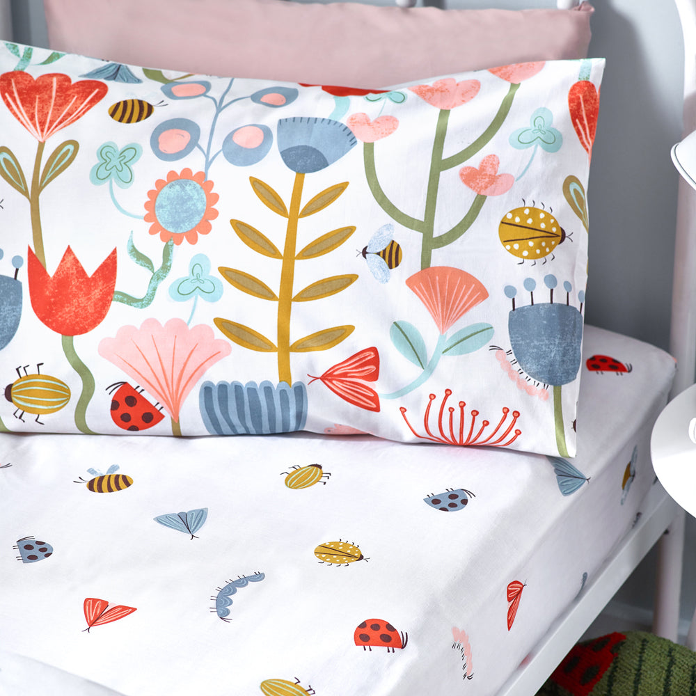 Little Nature Floral Fitted Bed Sheet