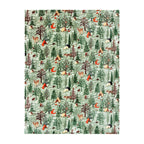 Lodge Wood Sherpa Fleece Throw