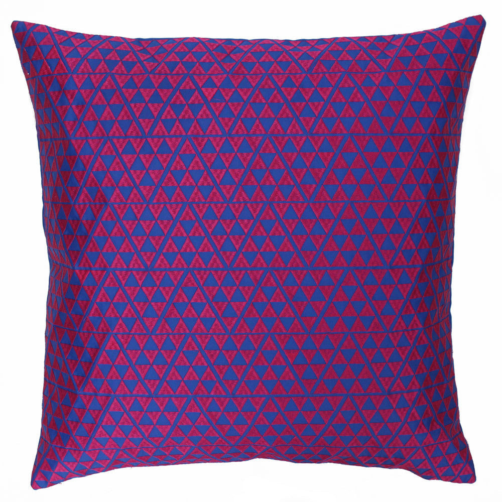 Louvre Geometric Jacquard Cushion
